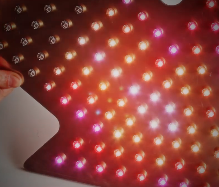 Instead of circuit boards and lots of wiring, just simple drilled materials with 2 conductive layers.