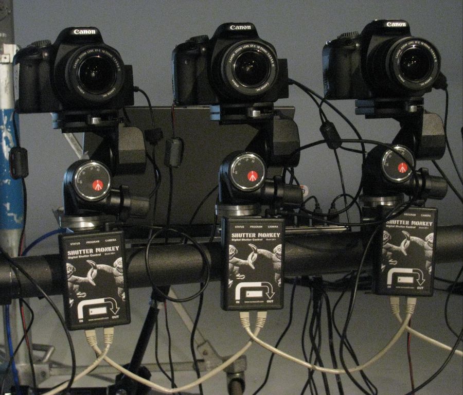 Each camera is controlled by a single SM module.