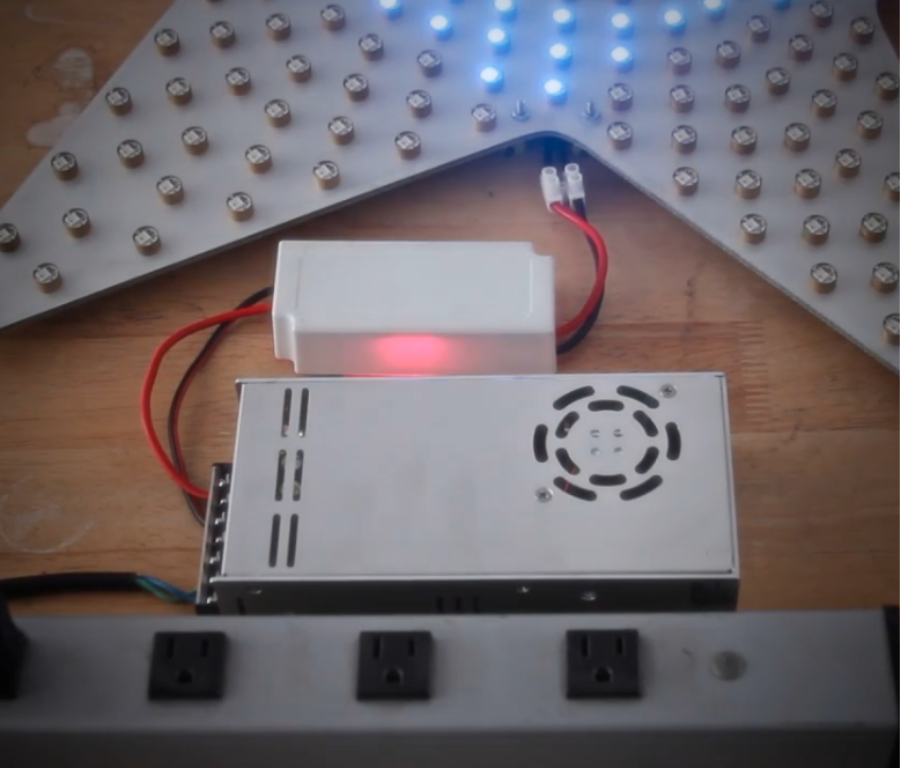 A power supply, driver, and 2 wires are all you need.