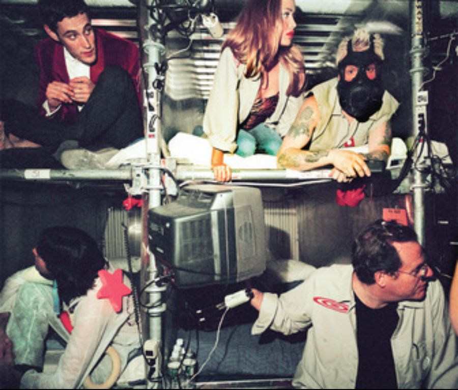 A view showing the interior of a “pod.”